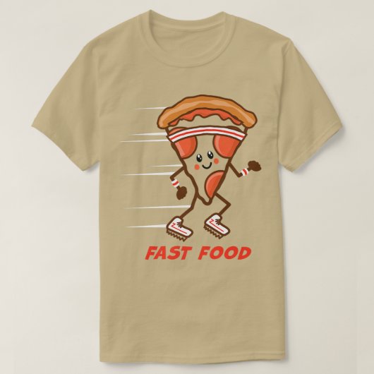 Fun Fast Food Pizza Running Headband Sneakers Hung T-shirt (Design voorkant)