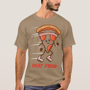 Fun Fast Food Pizza Running Headband Sneakers Hung T-shirt