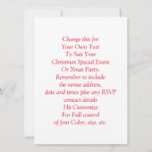 Fun Father Christmas gepersonaliseerd Kaart (Achterkant)