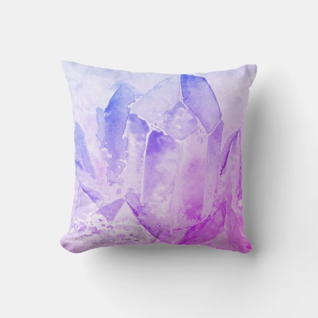 *~* Fun Faux Amethyst Crystal Kussen (Voorkant)