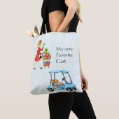 Fun Favorite Golf of Grocery Cart Decision Name Tote Bag (Dichtbij)