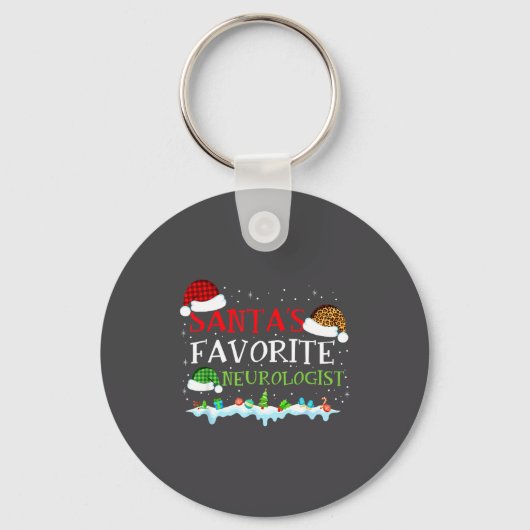 Fun Favorite Santa s Neurologist Tee Sleutelhanger (Voorkant)