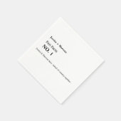 Fun fcats bruiloft, repetitief diner, vrijgezellen servet (Hoek)