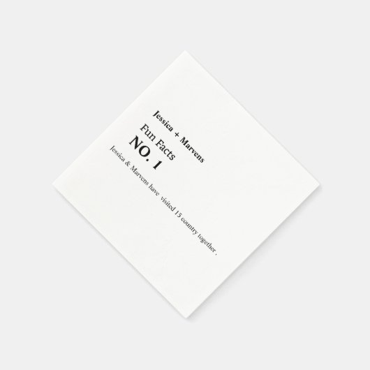 Fun fcats bruiloft, repetitief diner, vrijgezellen servet (Hoek)