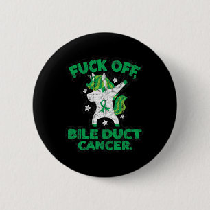 Fun Fck Off Galweg Kanker Quote met Eenhoorn Ronde Button 5,7 Cm