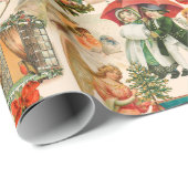 Fun, feestelijk en kleurrijk kerstfeest cadeaupapier (Rol Hoek)