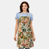 Fun, feestelijk en kleurrijk kerstfeest schort (Gedragen)