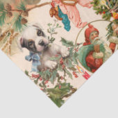 Fun, feestelijk en kleurrijk kerstfeest tissuepapier (Detail)