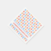 Fun Feestelijke Zwembad Bruiloftsparty Persoonlijk Servet (Hoek)