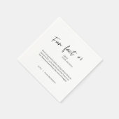 Fun Feit #1 Wedding Cocktail Napkins Servet (Hoek)