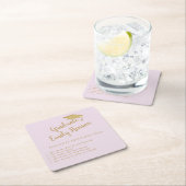 Fun Feit over Afstuderen Eenvoudige GraduPartij Kartonnen Onderzetters (Insitu)