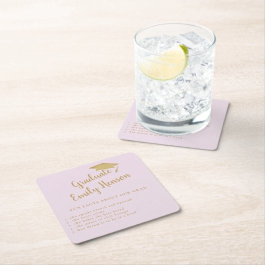 Fun Feit over Afstuderen Eenvoudige GraduPartij Kartonnen Onderzetters (Insitu)