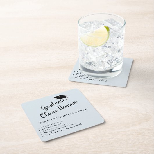 Fun Feit over Afstuderen Eenvoudige GraduPartij Kartonnen Onderzetters (Insitu)