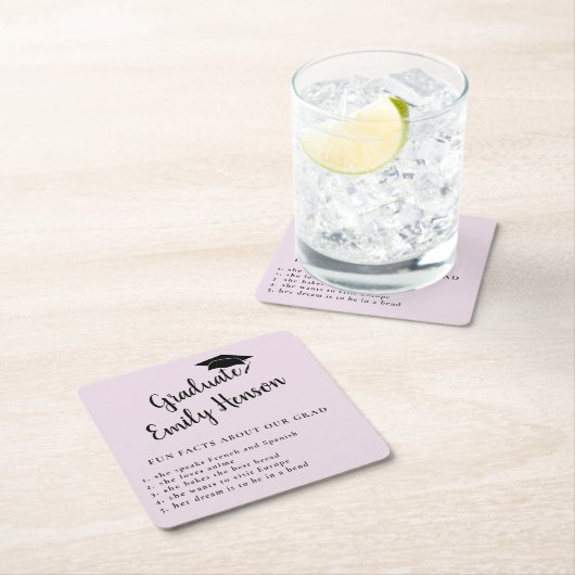 Fun Feit over Afstuderen Eenvoudige GraduPartij Kartonnen Onderzetters (Insitu)