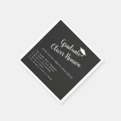 Fun Feit over Afstuderen Eenvoudige GraduPartij Servet (Hoek)