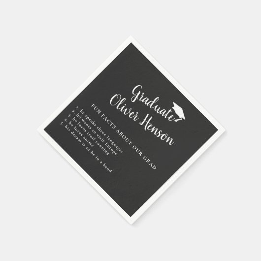 Fun Feit over Afstuderen Eenvoudige GraduPartij Servet (Hoek)