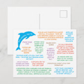 Fun Feiten over dieren die kletsen en kleurrijk zi Briefkaart (Voorkant / Achterkant)