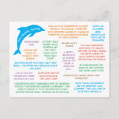 Fun Feiten over dieren die kletsen en kleurrijk zi Briefkaart (Voorkant)