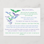 Fun Feiten over vleermuizen Briefkaart (Voorkant)