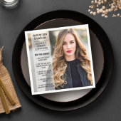 Fun feiten, wist je dat afstuderen foto modern was servet