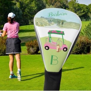 Fun Fem Cart Course Clubs Monogram Golfheadcover