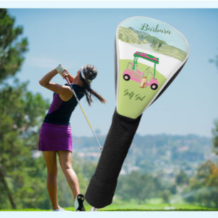 Fun Fem Golf Cart Schilderachtig gepersonaliseerde Golfheadcover