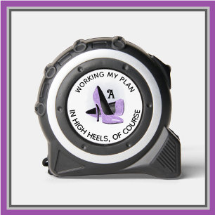 Fun Fem Paarse Glam Heels Monogram Rolmaat