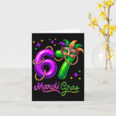 Fun Festive 67 Mardi Gras Party Balloons Beads Mas Kaart (Gele Bloem)