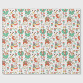 Fun Festive Christmas Goose Cadeaupapier (Vlak)