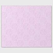 Fun Festive Colorful Confetti op PINK Cadeaupapier (Vlak)
