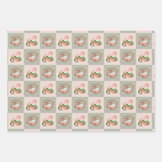 Fun Festive kerstinpakpapier Inpakpapier Vel (Voorkant)