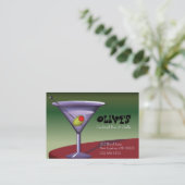 Fun, Festive Martini (cocktail)-Visitekaartje Visitekaartje (Staand voorkant)