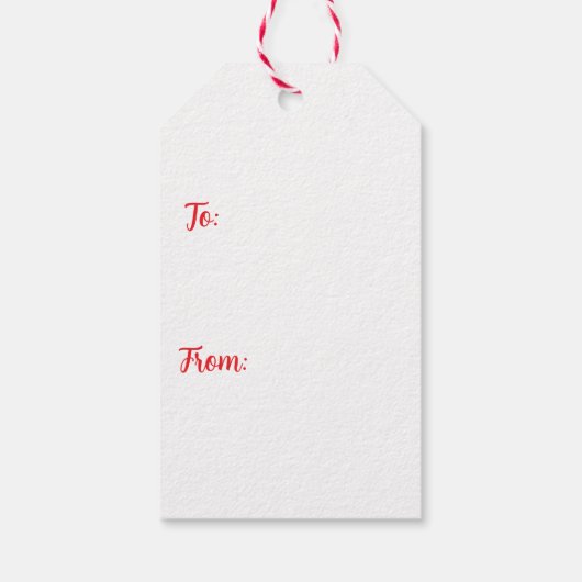 Fun Festive Merry Christmas Trees Cadeaulabel (Achterkant)