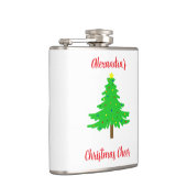 Fun Festive Merry Christmas Trees Heupfles (Rechts)