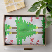 Fun Festive Merry Christmas Trees Tissuepapier (Geschenk)