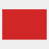 Fun Festive Modern Chic Solid Red Inpakpapier Vel (Voorkant 3)