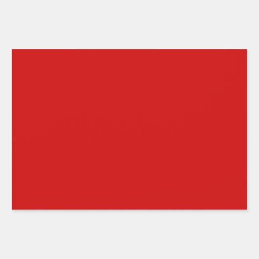 Fun Festive Modern Chic Solid Red Inpakpapier Vel (Voorkant)