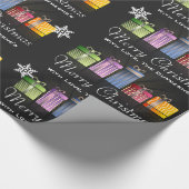 Fun & Festive Persoonlijke feestelijke kerst Cadeaupapier (Hoek)