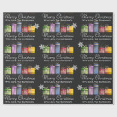 Fun & Festive Persoonlijke feestelijke kerst Cadeaupapier (Vlak)