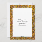 Fun| Festive Pudding | GLITTER SPARKLE | Kerstmis Feestdagenkaart (Achterkant)