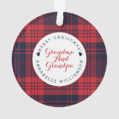 Fun Festive Red Pset Winter Bunny Character Photo Ornament (achterkant)