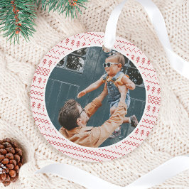 Fun Festive Red van breiwerk met onderschrift Patr Ornament