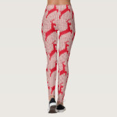 Fun Festive Reindeer Red Sweater Leggings (Achterkant)