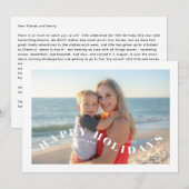 Fun Festive Swirl Photo Holiday Card Feestdagenkaart (Voorkant / Achterkant)