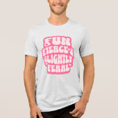 Fun Fierce and Slightly Feral Funny Women's Tri-Blend Shirt (Voorkant)