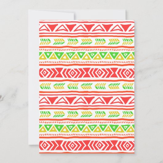 FUN FIESTA INVITATION! KAART (Achterkant)