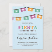 Fun Fiesta | Modern Birthday Party Kaart (Voorkant)