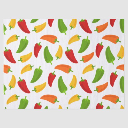Fun Fiesta party chili pepper tissue Tissuepapier (Voorkant)