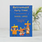 Fun Fiesta Retirement Party Invitation Kaart (Staand voorkant)