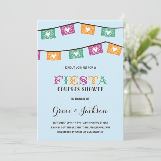 Fun Fiesta | Weddenschappen voor paren Kaart (Staand voorkant)